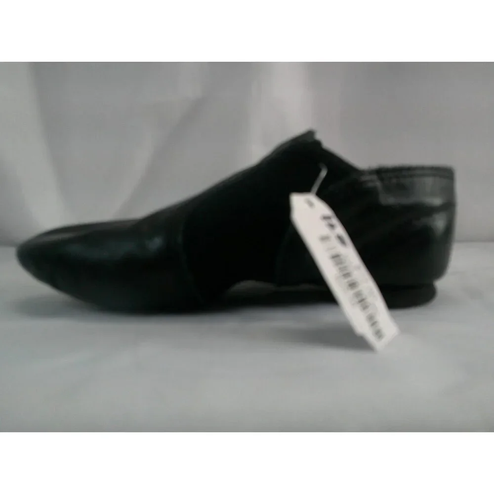 Pre-Owned Dance Dance Jazz Shoes Capezio Youth 11.5M Black Elastic Leather Slip